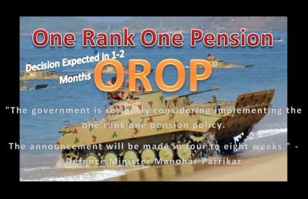 One Rank One Pension Decision Expected Shortly