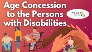 Age Concession to the Persons with Disabilities