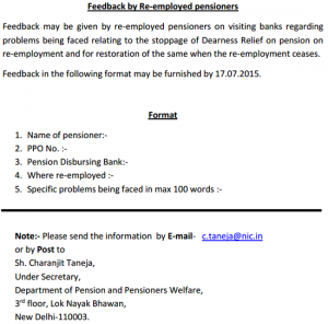 Re-employed Pensioners