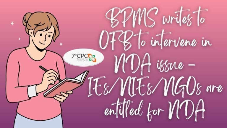 BPMS writes to OFB to intervene in NDA issue