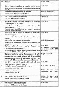 kv school admission dates