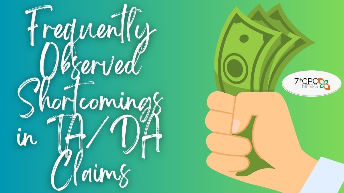 Frequently Observed Shortcomings in TA and DA Claims