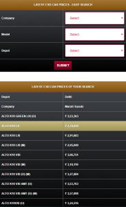 CSD car price search