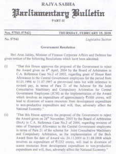 rajya sabha bulletin