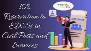 10% Reservation to EWSs in Civil Posts and Services