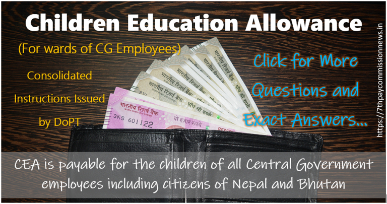 children of all Central Government employees including citizens of Nepal and Bhutan