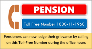 pension toll free number 1800-11-1960