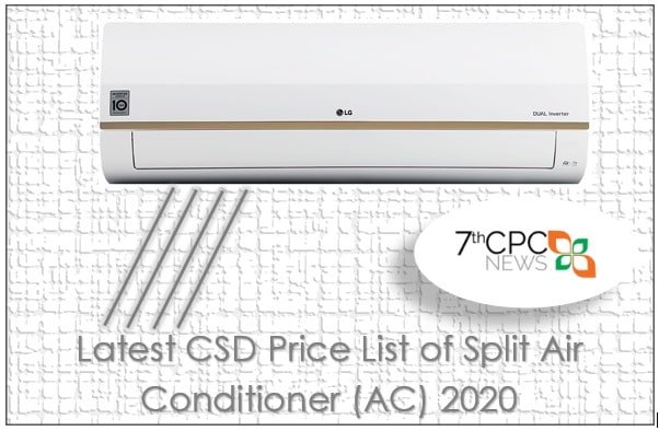Latest CSD Price List of Air Conditioner(AC) 2020
