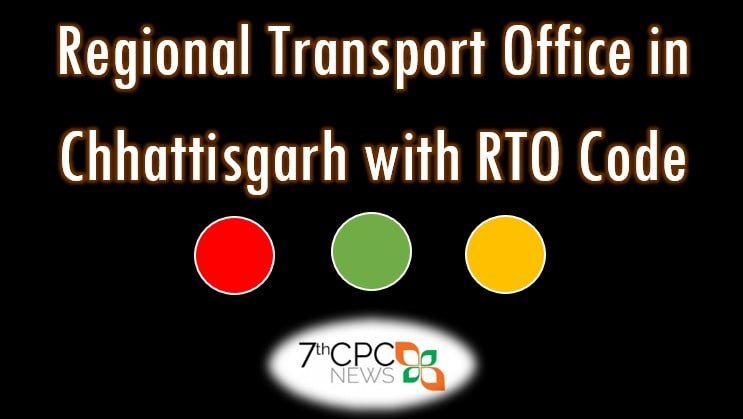 Regional Transport Office in Chhattisgarh with RTO Code