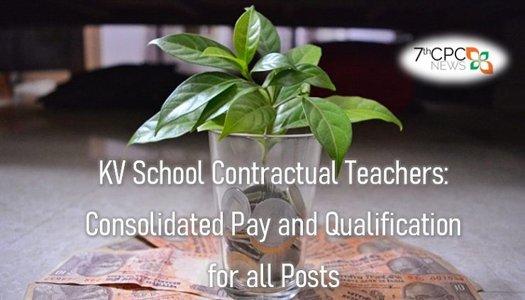 KV School Contractual Teachers Consolidated Pay and Qualification for all Posts