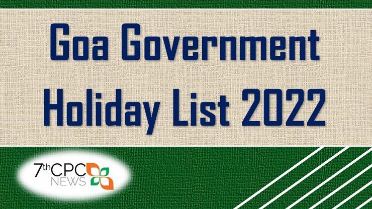 Goa Government Holiday List 2022 PDF Download