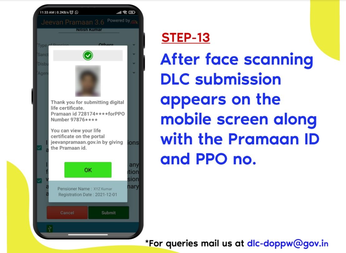 How to use Face Authentication App for Life Certificate through Mobile Phone