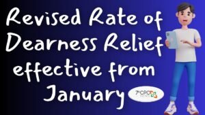Revised Rate of Dearness Relief effective from January