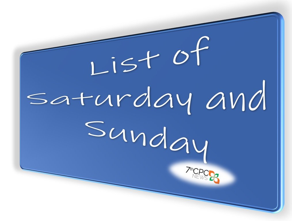 Saturday Sunday Table 2024 Number Of Saturdays And Sundays In 2024
