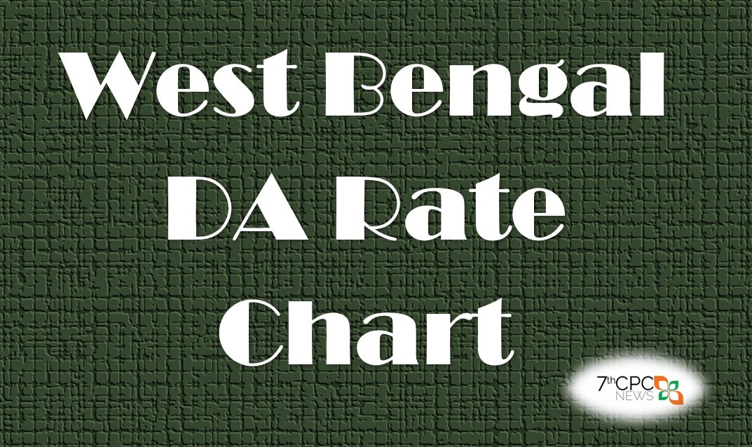 West Bengal Govt DA Rate Chart