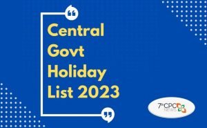 Central Govt Holiday List 2023 PDF | List Of Gazetted Holidays 2023 In ...