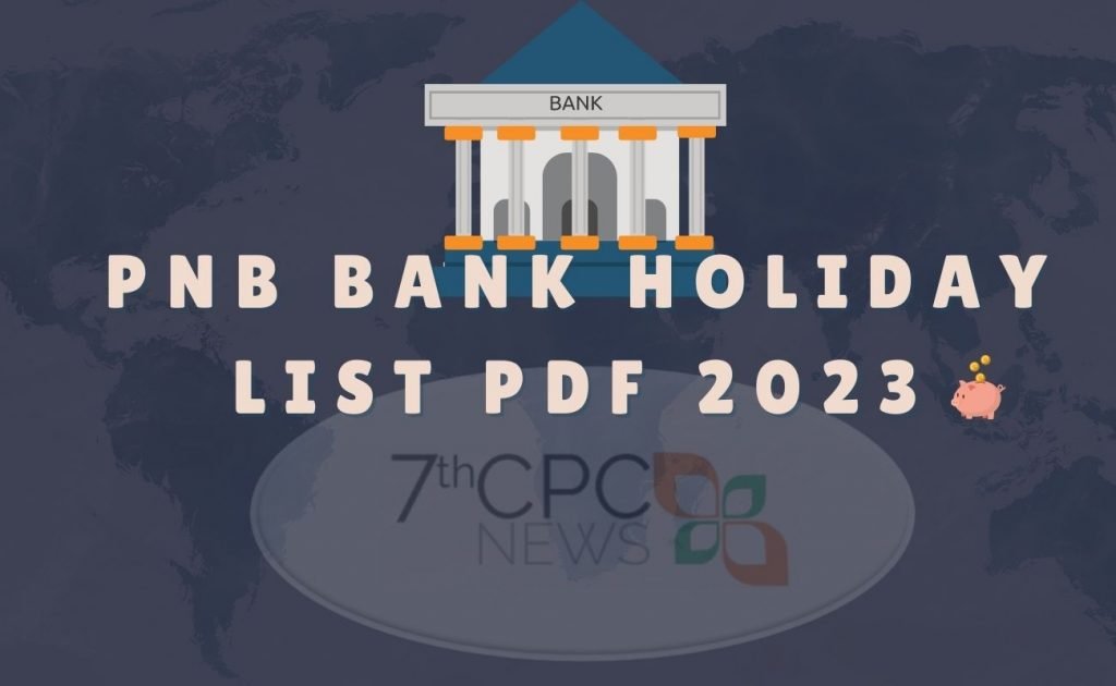 PNB Bank Holiday List E Calendar 2023 PDF