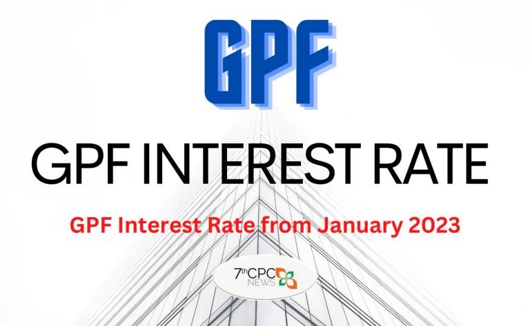 GPF Interest Rate from Jan 2023 PDF