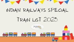 Indian Railways Special Train List PDF Download 2023