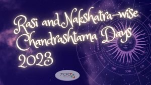 Nakshatra and Rasi-wise Chandrashtama Days 2023