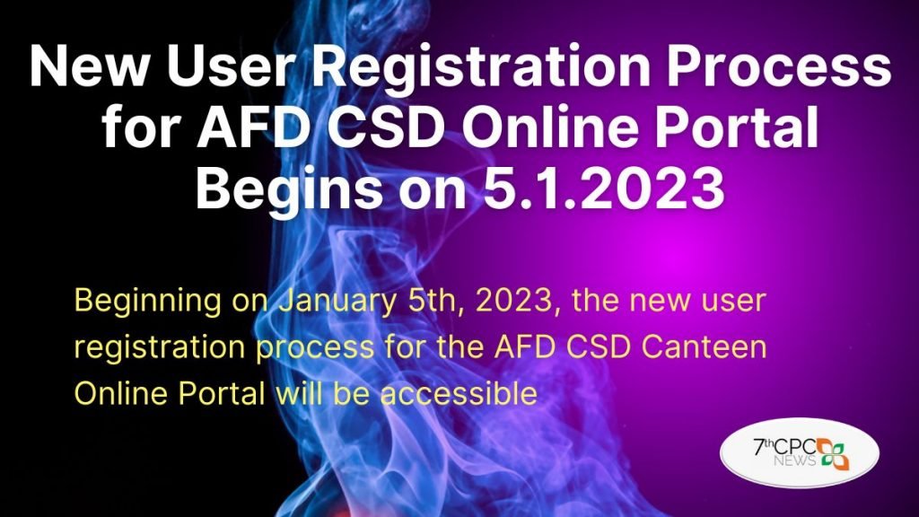 New User Registration Process for AFD CSD Online Portal Begins on 5.1.2023