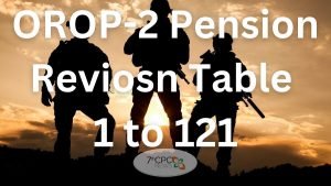 OROP-2 Pension Reviosn Table 1 to 121 PDF Download