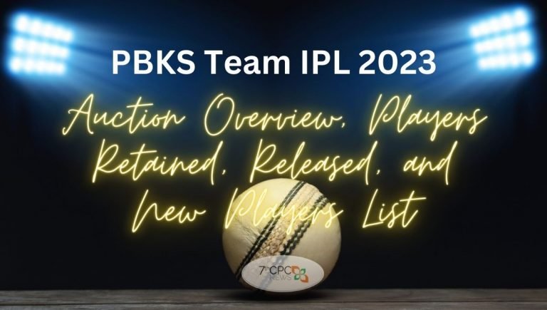 PBKS Team IPL 2023 Players Retained, Released, and New Players List