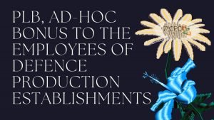 PLB, Ad-Hoc Bonus to the Employees of Defence Production Establishments 2022