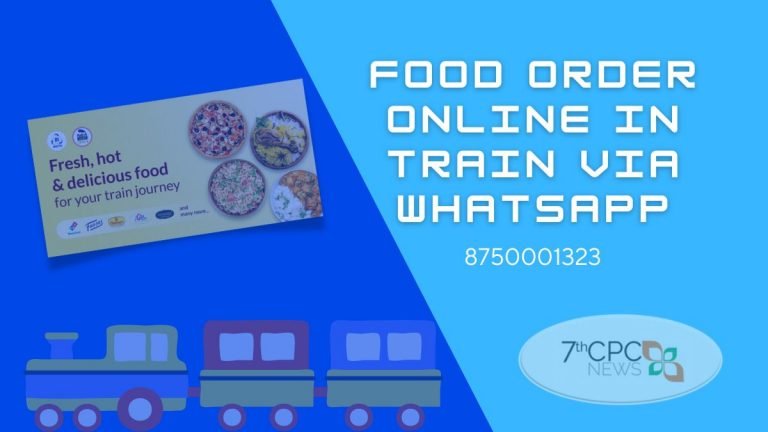 Food Order Online in Train Via Whatsapp 8750001323