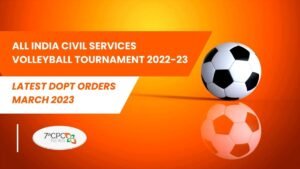 All India Civil Services Volleyball Tournament - DoPT Circulars 2023