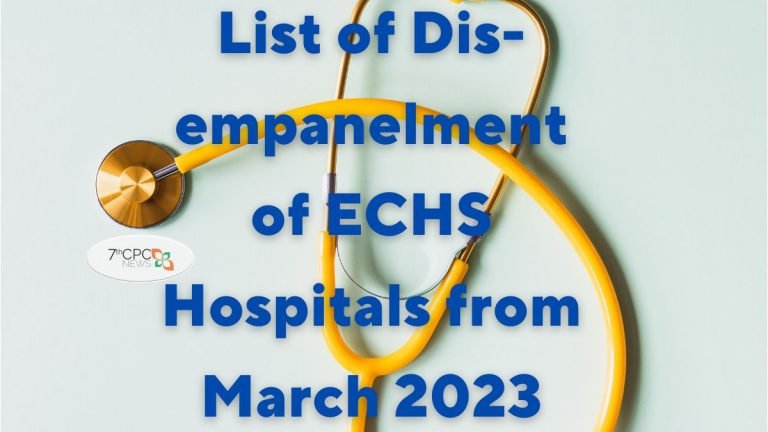 ECHS Dis-empanelment Hospitals Latest List 2023