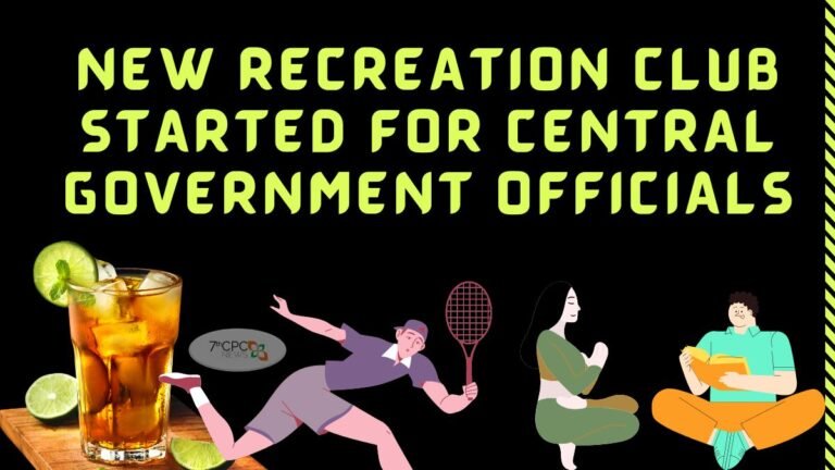 Opening of New Recreation Club Started for Central Government Officials