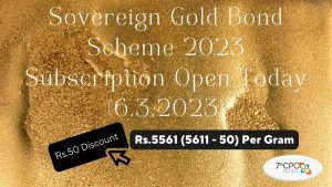 Sovereign Gold Bond Scheme 2023 Subscription Opens Today (6.3.2023)