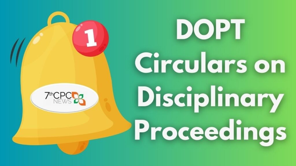DOPT Circulars on Disciplinary Proceedings