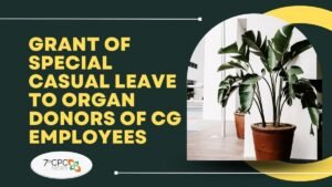Grant of Special Casual Leave to Organ Donors of Central Govt Employees PDF