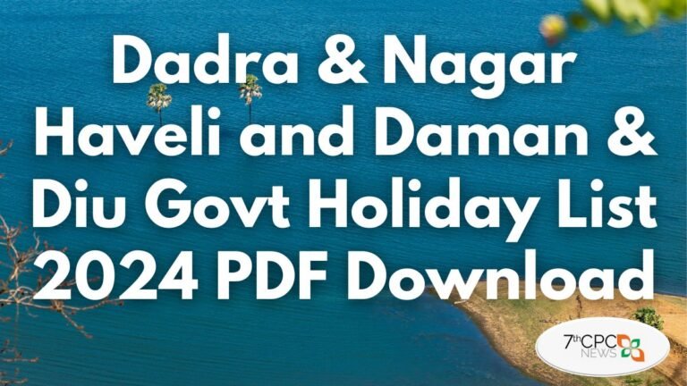 Dadra & Nagar Haveli and Daman & Diu Govt Holiday List 2024 PDF Download