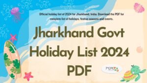 Jharkhand Govt Holiday List 2024 PDF Download