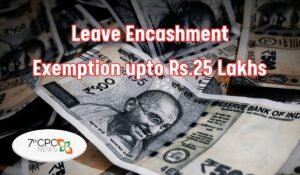 Leave Encashment Exemption upto Rs.25 Lakhs - CBDT Notification PDF