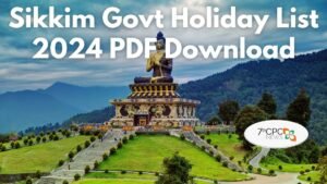 Sikkim Govt Holiday List 2024 PDF Download