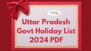 Uttar Pradesh Govt Holiday List 2024 PDF Download