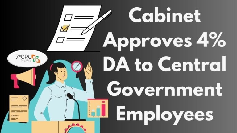 Cabinet Approves 4% DA to CG Employees
