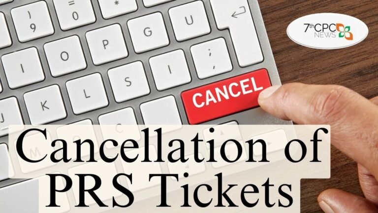 Cancellation of Passenger Reservation System Tickets