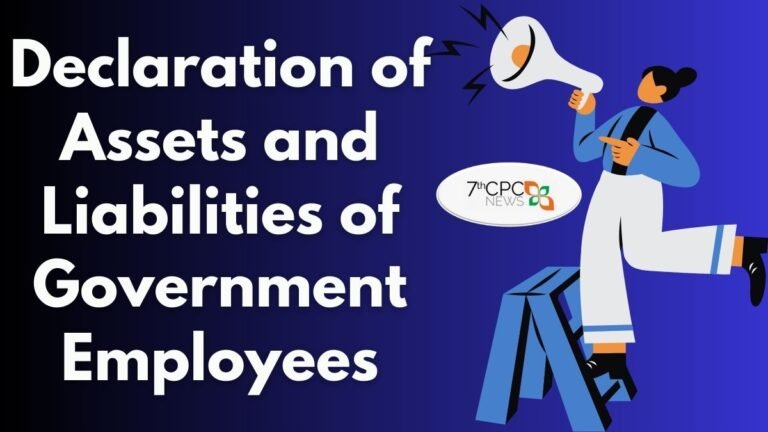 Declaration of Assets and Liabilities of Government Employees