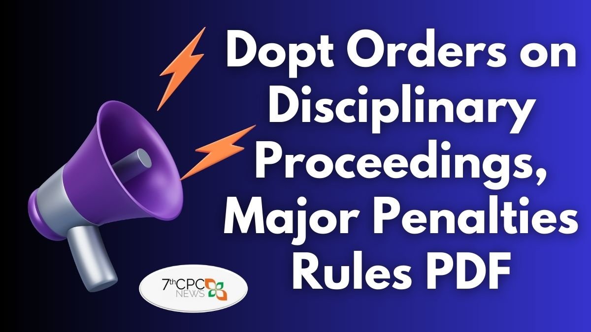 Dopt Orders on Disciplinary Proceedings, Major Penalties Rules PDF