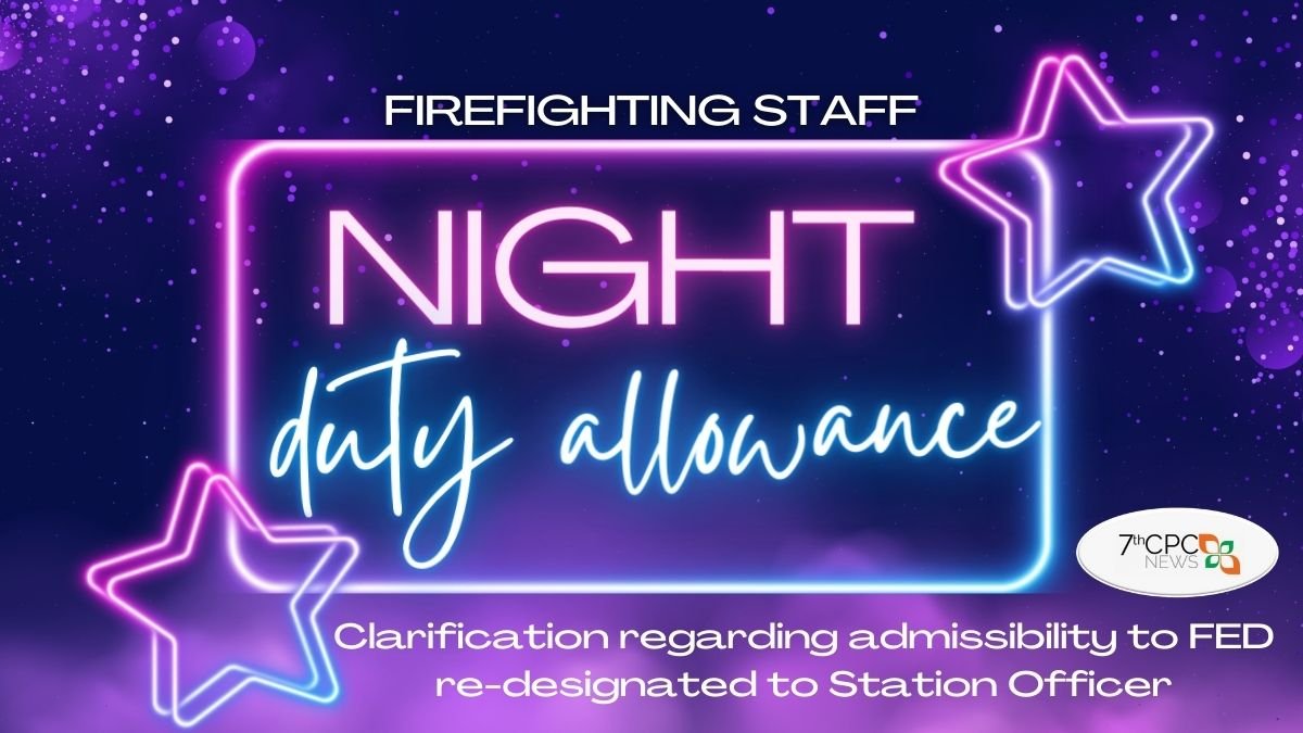 Night Duty Allowance for Firefighting Staff