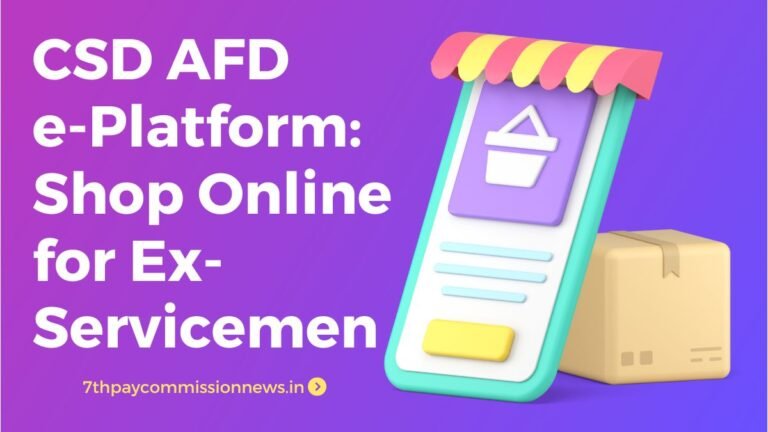 CSD AFD e-Platform Shop Online for Ex-Servicemen