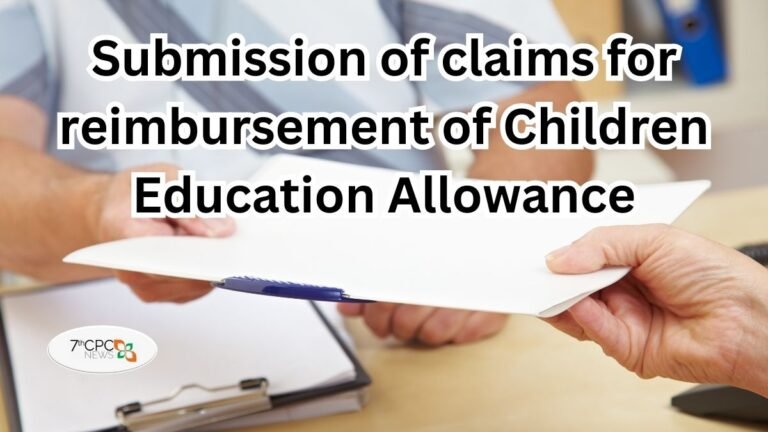 Submission of Claims for Reimbursement of CEA