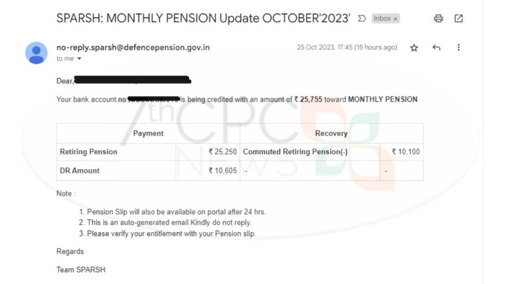 When Pension Will Be Credited This Month 7thpaycommissionnews.in