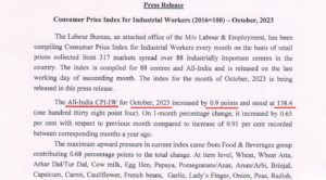 CPI for October 2023 Press Release PDF