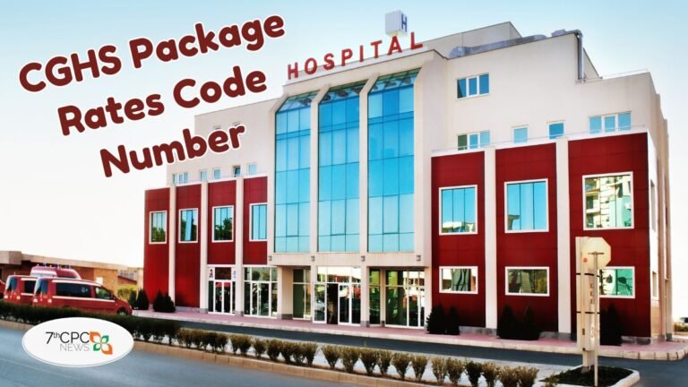 CGHS Package Rates Code Number